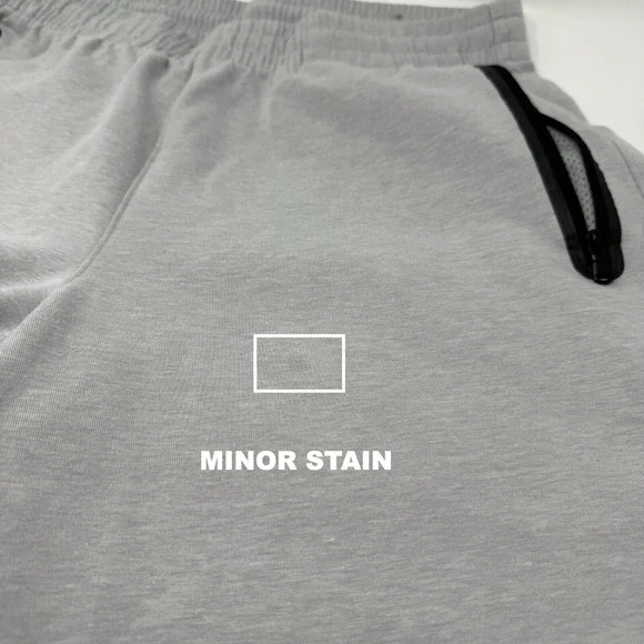 Old Navy Dynamic Fleece Shorts Men Stretch Light Gray Elastic Waist Men Small - Picture 4 of 11